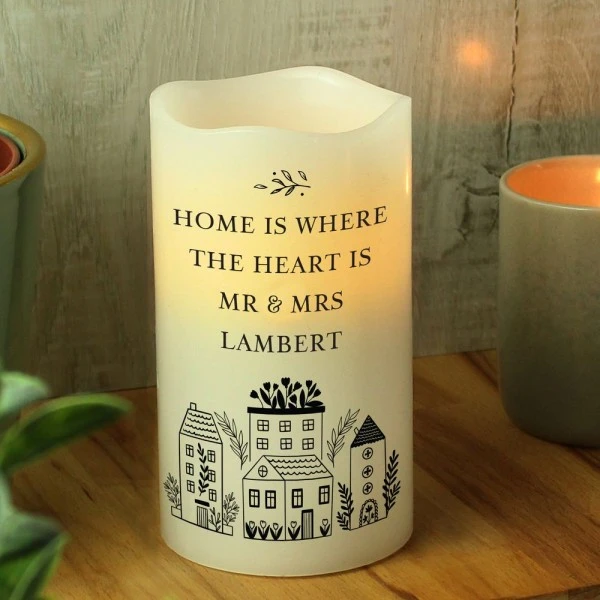 Personalised HOME LED Candle 6 Personalised HOME LED Candle - Image 4