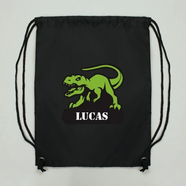 Personalised Dinosaur Black Kit Bag 4 Personalised Dinosaur Black Kit Bag - Image 2