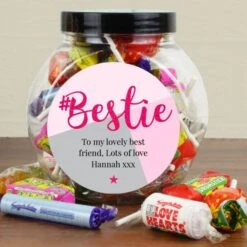 Personalised #Bestie Sweet Jar -Personalise Store p0512aa12 3