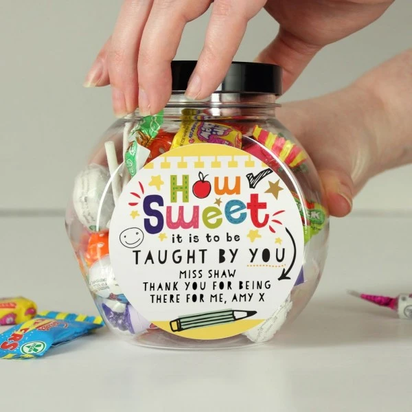 Personalised Shape Little Minds Sweet Jar 6 Personalised Shape Little Minds Sweet Jar - Image 4