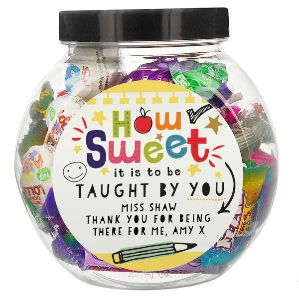 Personalised Shape Little Minds Sweet Jar 7 Personalised Shape Little Minds Sweet Jar - Image 5