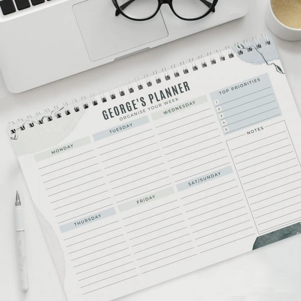 Personalised Abstract A4 Desk Planner 4 Personalised Abstract A4 Desk Planner - Image 2