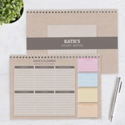 Personalised Study A4 Desk Planner -Personalise Store p0512ae02 3