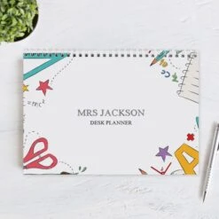 Personalised Teacher A4 Desk Planner -Personalise Store p0512ae03 6