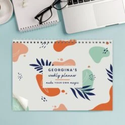 Personalised Tropical A4 Desk Planner -Personalise Store p0512ae04 2