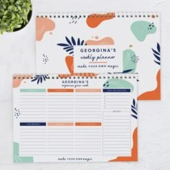 Personalised Tropical A4 Desk Planner -Personalise Store p0512ae04 3