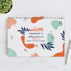 Personalised Tropical A4 Desk Planner -Personalise Store p0512ae04 6