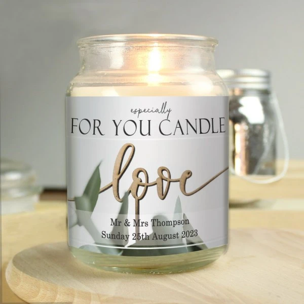 Personalised Love Large Scented Jar Candle 5 Personalised Love Large Scented Jar Candle - Image 3