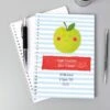 Personalised Apple For The Teacher A5 Notebook 1 Personalised Apple For The Teacher A5 Notebook -Personalise Store p0512y34