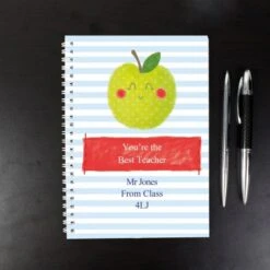 Personalised Apple For The Teacher A5 Notebook -Personalise Store p0512y34 2