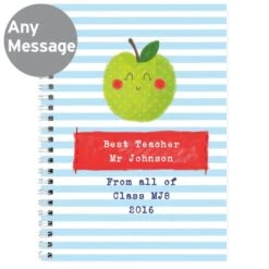 Personalised Apple For The Teacher A5 Notebook -Personalise Store p0512y34 3