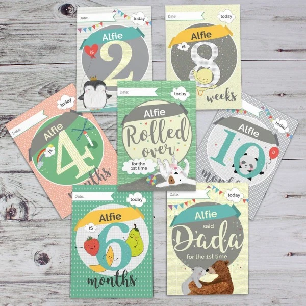Personalised Baby Cards: For Milestone Moments 3 Personalised Baby Cards: For Milestone Moments