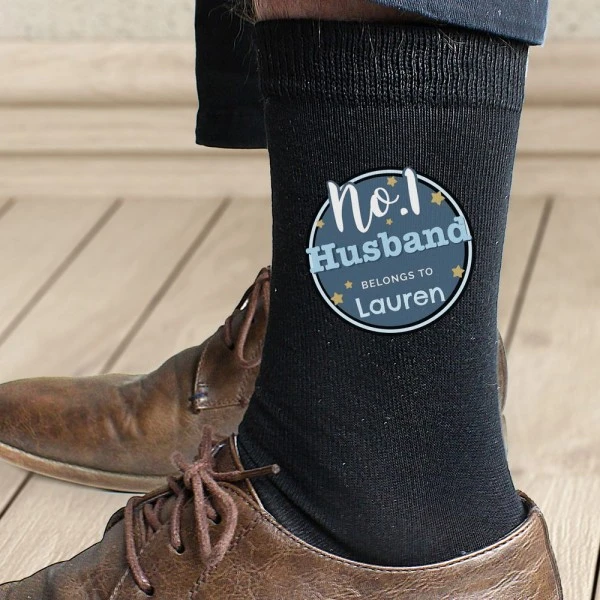 Personalised No.1 Men's Socks 5 Personalised No.1 Men's Socks - Image 3