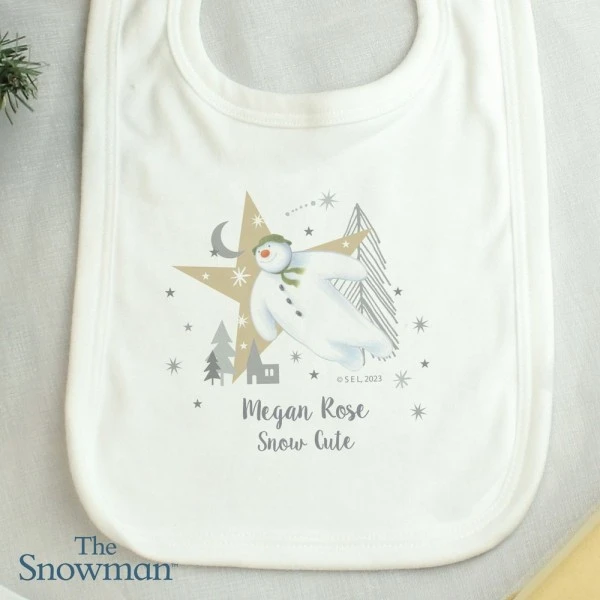 Personalised The Snowman Magical Adventure Bib 3 Personalised The Snowman Magical Adventure Bib