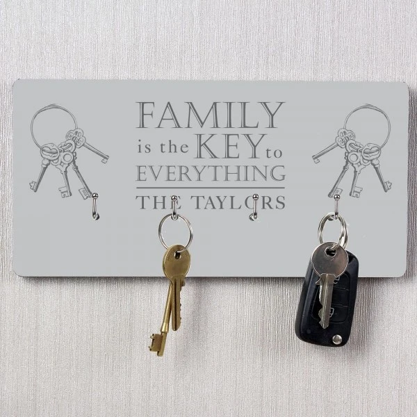 Personalised Family Key Hooks 3 Personalised Family Key Hooks