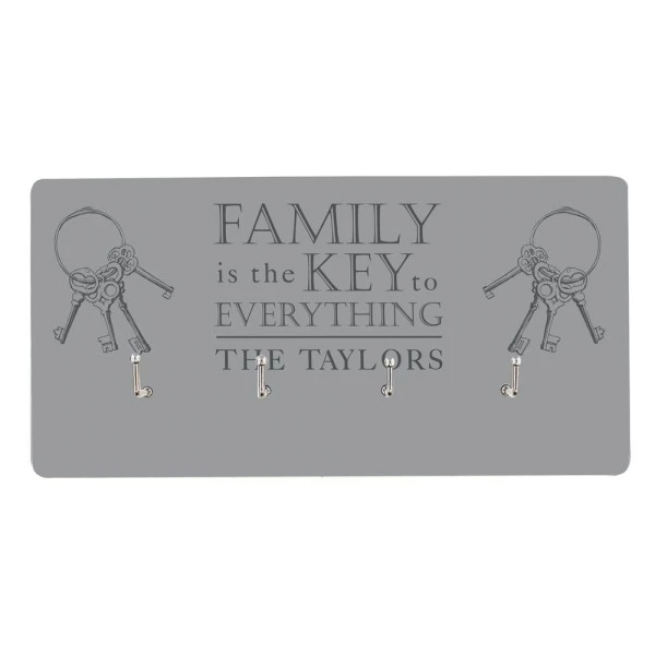 Personalised Family Key Hooks 4 Personalised Family Key Hooks - Image 2