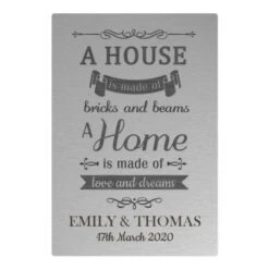 Personalised "A House Is Made Of..." Metal Sign -Personalise Store p080489 2
