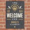 Personalised The Welcome Inn Metal Sign 2 Personalised The Welcome Inn Metal Sign -Personalise Store p0804a57