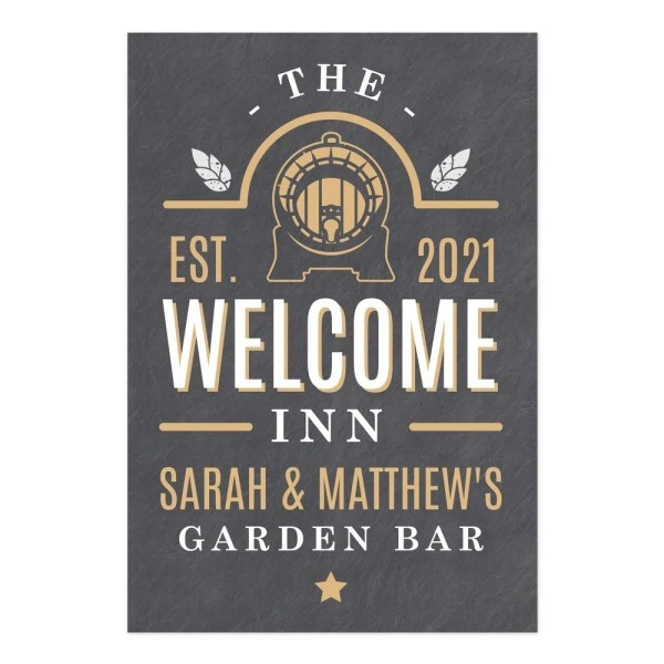 Personalised The Welcome Inn Metal Sign 4 Personalised The Welcome Inn Metal Sign - Image 2