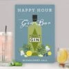 Personalised Gin Bar Metal Sign 2 Personalised Gin Bar Metal Sign -Personalise Store p0804a69