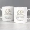 Personalised 50th Golden Anniversary Mug Set 2 Personalised 50th Golden Anniversary Mug Set -Personalise Store p0805i81