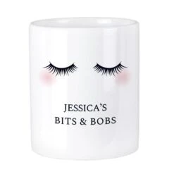 Personalised Eyelashes Ceramic Storage Pot -Personalise Store p0805j23 4