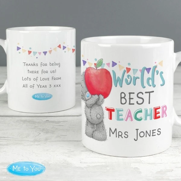 Personalised Me To You World's Best Teacher Mug 6 Personalised Me To You World's Best Teacher Mug - Image 4