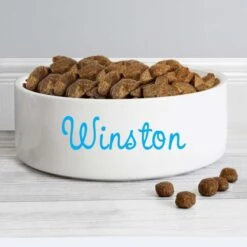 Personalised Blue Name 14cm Medium Pet Bowl -Personalise Store p0805m84 3
