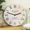 Personalised Rustic Large Wooden Clock -Personalise Store p080708