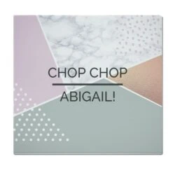 Personalised Geometric Glass Chopping Board/Worktop Saver -Personalise Store p080782 4