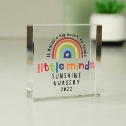 Personalised Shape Little Minds Crystal Token -Personalise Store p1007e27 2