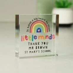 Personalised Shape Little Minds Crystal Token -Personalise Store p1007e27 3