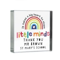 Personalised Shape Little Minds Crystal Token -Personalise Store p1007e27 4