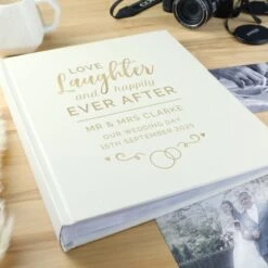 Personalised Happily Ever After Traditional Photo Album -Personalise Store p1012a26 2