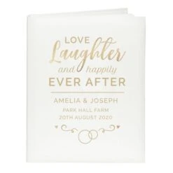 Personalised Happily Ever After Traditional Photo Album -Personalise Store p1012a26 4
