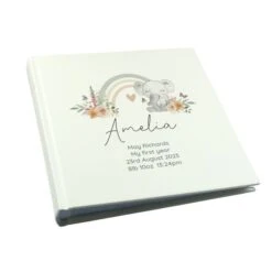 Personalised Floral Elephant Square Photo Album 13 Personalised Floral Elephant Square Photo Album -Personalise Store p1012a66 4