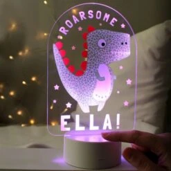 Personalised Roarsome Dinosaur LED Colour Changing Night Light 10 Personalised Roarsome Dinosaur LED Colour Changing Night Light -Personalise Store p101395 2