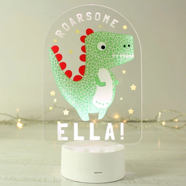 Personalised Roarsome Dinosaur LED Colour Changing Night Light 6 Personalised Roarsome Dinosaur LED Colour Changing Night Light - Image 4