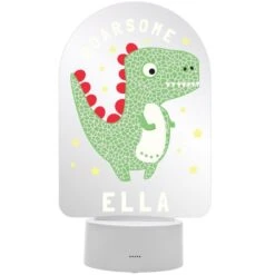 Personalised Roarsome Dinosaur LED Colour Changing Night Light 12 Personalised Roarsome Dinosaur LED Colour Changing Night Light -Personalise Store p101395 4