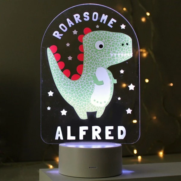 Personalised Roarsome Dinosaur LED Colour Changing Night Light 8 Personalised Roarsome Dinosaur LED Colour Changing Night Light - Image 6