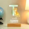 Personalised Animal Alphabet Wooden Based LED Light -Personalise Store p1013a50