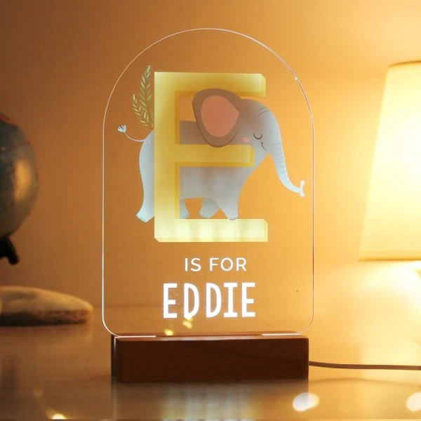 Personalised Animal Alphabet Wooden Based LED Light 5 Personalised Animal Alphabet Wooden Based LED Light - Image 3