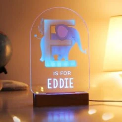 Personalised Animal Alphabet Wooden Based LED Light 18 Personalised Animal Alphabet Wooden Based LED Light -Personalise Store p1013a50 6