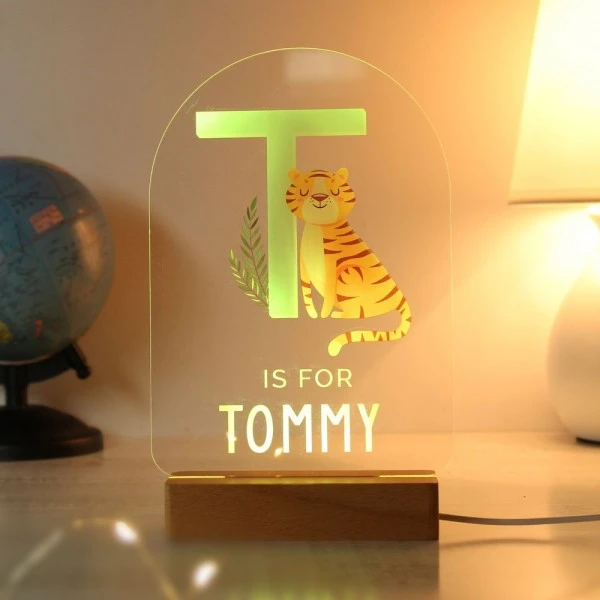 Personalised Animal Alphabet Wooden Based LED Light 11 Personalised Animal Alphabet Wooden Based LED Light - Image 9