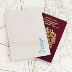 Personalised Blue Name Cream Passport Holder 13 Personalised Blue Name Cream Passport Holder -Personalise Store p1014b37 5