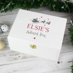 Personalised Christmas Eve White Wooden Box 8 Personalised Christmas Eve White Wooden Box -Personalise Store p1014b63 2