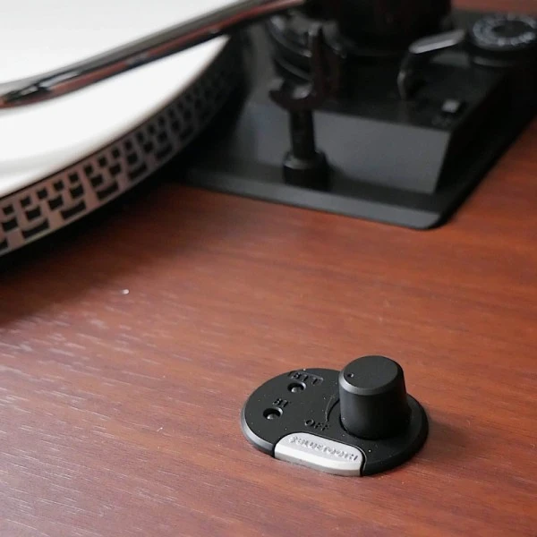 Personalised Camden Bluetooth Turntable With Bookshelf Speakers - Teak - Record Sticker 10 Personalised Camden Bluetooth Turntable With Bookshelf Speakers - Teak - Record Sticker - Image 8