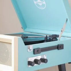 Personalised Retro Style Record Player On Legs - Blue - Record Sticker 14 Personalised Retro Style Record Player On Legs - Blue - Record Sticker -Personalise Store personalised retro style record player on legs blue record sticker 05