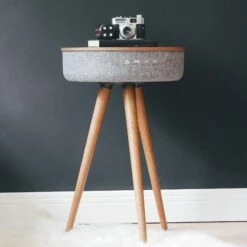 Tabblue Personalised Bluetooth Side Table With Surround Sound - Dark Wood - Beer Sticker -Personalise Store tabblue personalised bluetooth side table with surround sound dark wood 04 1 1 1