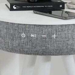 Tabblue Personalised Bluetooth Side Table With Surround Sound - White - G&T Sticker -Personalise Store tabblue personalised bluetooth side table with surround sound white 04 1